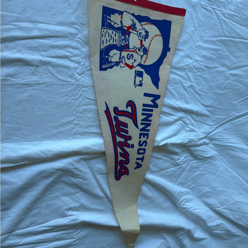 Minnesota Twins Blue and Red Wall Pennant